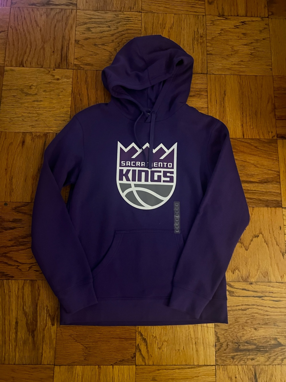 UNISEX NBA Sacramento Kings Purple Hoodie with White Logo